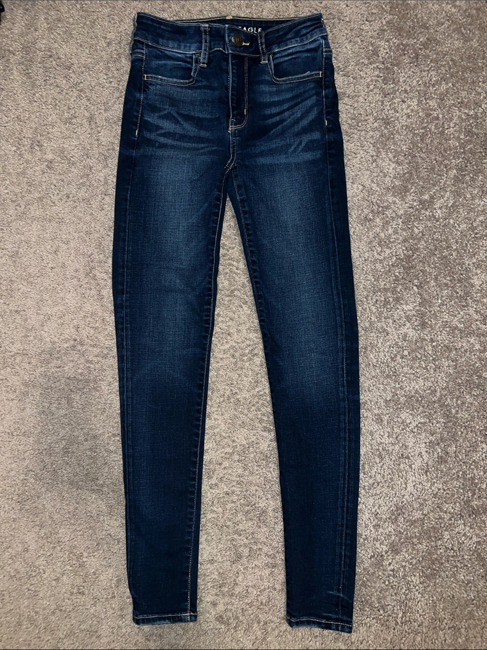 American Eagle Outfitters Dark Indigo High-Rise Jegging